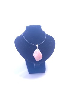 Pendentif cerclé argent en Rhodocrosite 8g - Encens.fr