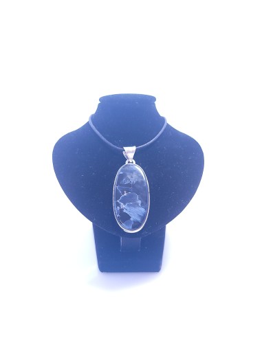 Pendentif cerclé argent en Pietersite 13g - Encens.fr