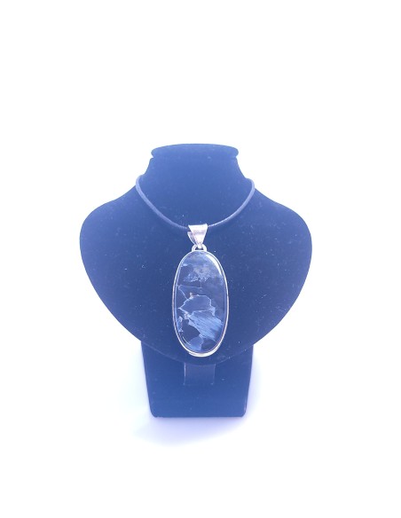 Pendentif cerclé argent en Pietersite 8g - Encens.fr