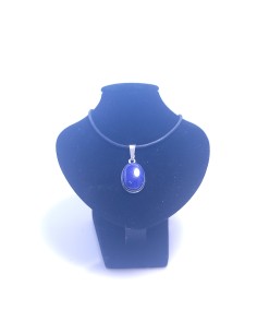 Pendentif cerclé argent en Lapis lazuli 12g - Encens.fr