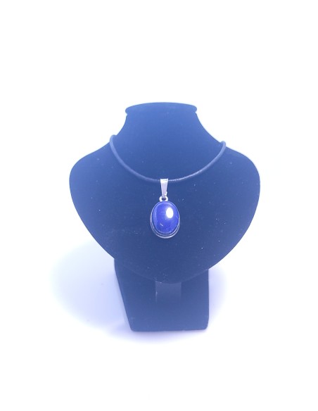 Pendentif cerclé argent en Lapis lazuli 12g - Encens.fr