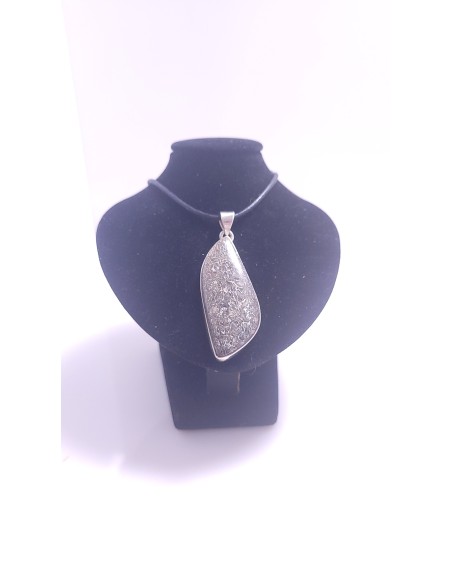 Pendentif cerclé argent en Jaspe impérial 18g - Encens.fr