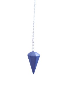 Pendule conique facetté en Hématite - Encens.fr | Minéraux