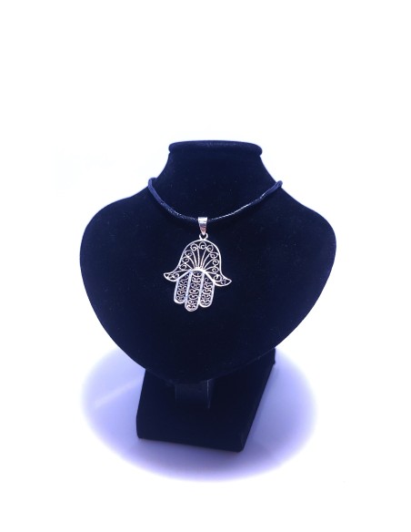 Pendentif Main de Fatma grand modèle en Argent - Encens.fr