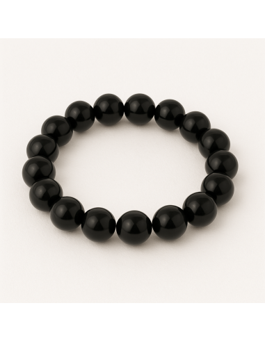 bracelet 8 mm en jais