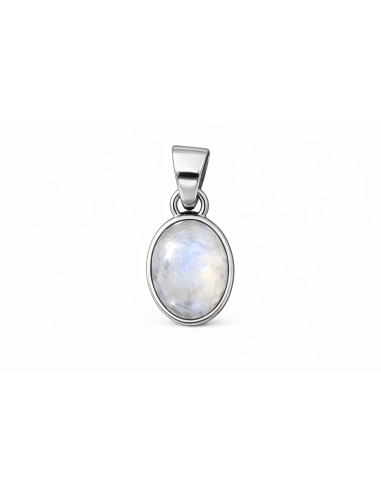 Photo de Pendentif cerclé argent en Pierre de lune - Encens.fr - Boutique ésotérique en ligne - vente de Pendentif cerclé argent