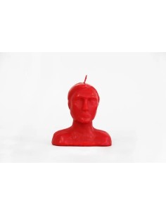 Bougie Tête d’Homme Noir, Rouge ou Blanc 2