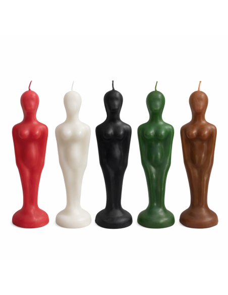 Bougie Dagyde Femme 19 cm – Bougie Ésotérique de Rituel Couleur au Choix