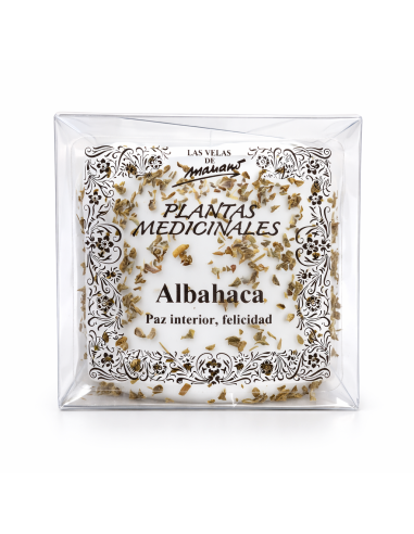Bougie aux Herbes Albahaca (Basilic) – Paix intérieure et Énergie Positive
