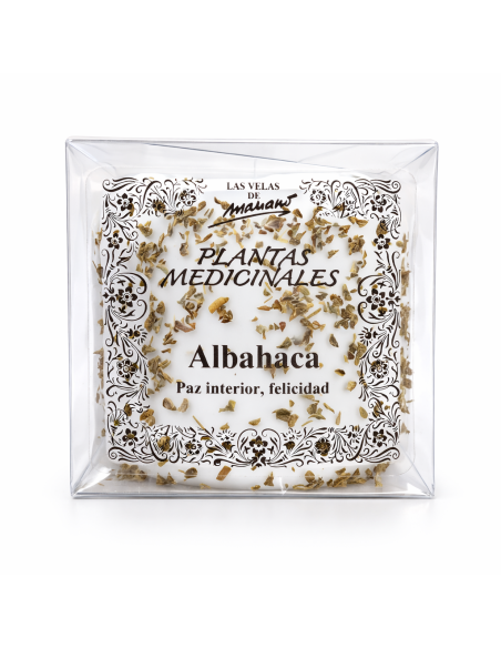 Bougie aux Herbes Albahaca (Basilic) – Paix intérieure et Énergie Positive