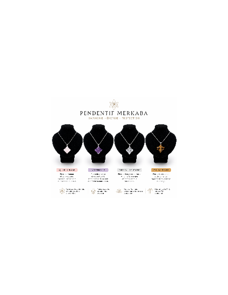 Pendentif Merkaba Pierre Naturelle