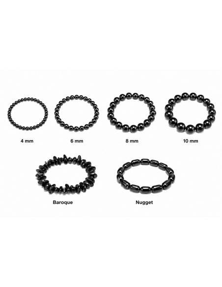 Bracelet Tourmaline Noire – Protection Puissante & Énergies Purifiantes (Plusieurs Modèles & Tailles)