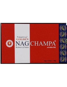 Photo de Boite d'encens 12 étuis de 15 grammes GOLDEN NAG CHAMPA - Encens.fr - Boutique ésotérique en ligne - vente de Boite d'e