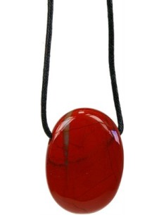 Photo de Pendentif percé en jaspe rouge - Encens.fr - Boutique ésotérique en ligne - vente de Pendentif percé en jaspe rouge