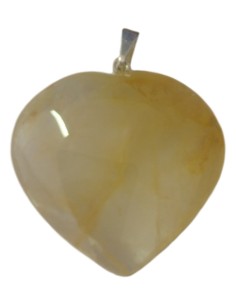 Photo de Pendentif Coeur en quartz citriné - Encens.fr - Boutique ésotérique en ligne - vente de Pendentif Coeur en quartz citri