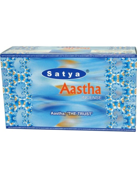 Photo de Boite d'encens 12 étuis de 15 grammes SATYA AASTHA - Encens.fr - Boutique ésotérique en ligne - vente de Boite d'encens