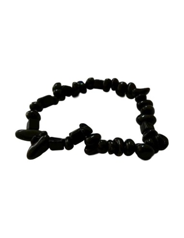Photo de Bracelet chips en obsidienne oeil celeste - Encens.fr - Boutique ésotérique en ligne - vente de Bracelet chips en obsid