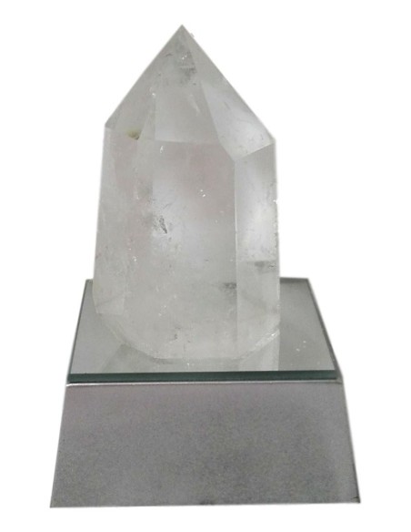 Photo de Eclairage d'ambiance pointe en Cristal de Roche petit modèle - Encens.fr - Boutique ésotérique en ligne - vente de Ecla