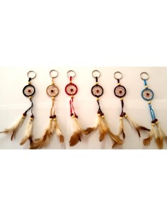 Photo de Porte-clef Attrape-rêves flashy - Encens.fr - Boutique ésotérique en ligne - vente de Porte-clef Attrape-rêves flashy 2