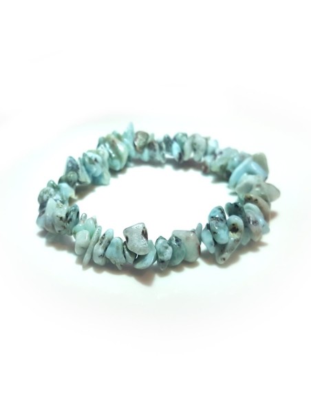 Photo de Bracelet chips Larimar - Encens.fr - Boutique ésotérique en ligne - vente de Bracelet chips Larimar