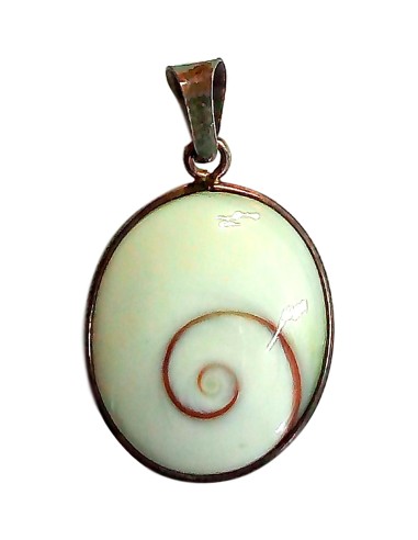 Photo de Pendentif cerclé argent Oeil de Sainte Lucie grand modèle - Encens.fr - Boutique ésotérique en ligne - vente de Pendent
