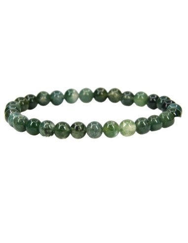 Bracelet 4 mm en agate mousse - Encens.fr