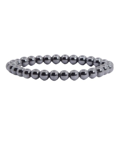 Bracelet 4 mm en hématite - Encens.fr