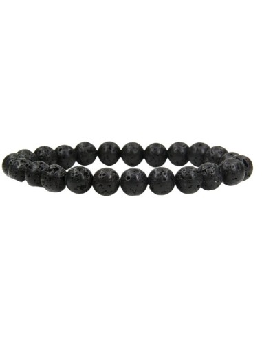 Bracelet 4 mm en lave - Encens.fr