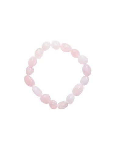 Bracelet nugget en quartz rose - Encens.fr