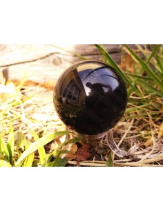 Photo de Sphère en Obsidienne 500/600 g - Encens.fr - Boutique ésotérique en ligne - vente de Sphère en Obsidienne 500/600 g 2