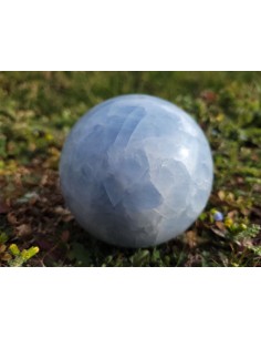 Photo de Sphère en Calcite bleue 850 g - Encens.fr - Boutique ésotérique en ligne - vente de Sphère en Calcite bleue 850 g 2