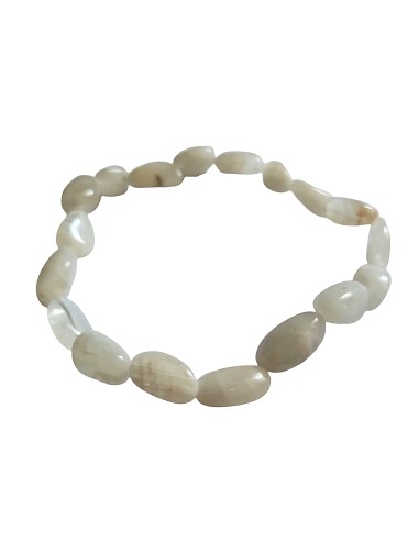 Bracelet nugget en labradorite blanche - Encens.fr