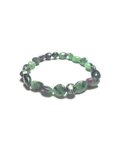 Bracelet nugget en Rubis Zoisite - Lithothérapie | Encens.fr