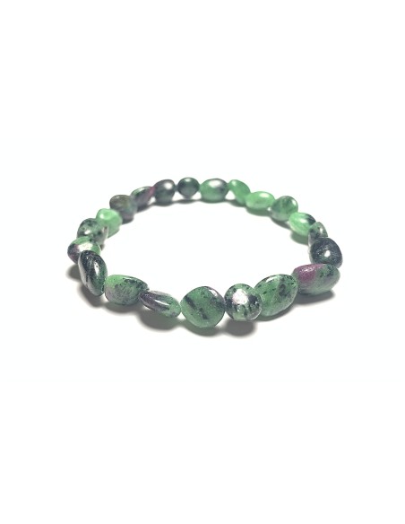 Bracelet nugget en Rubis Zoisite - Lithothérapie | Encens.fr
