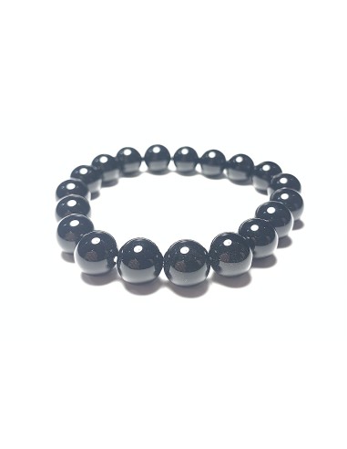 Bracelet 10/12 mm en Obsidienne noire - Encens.fr