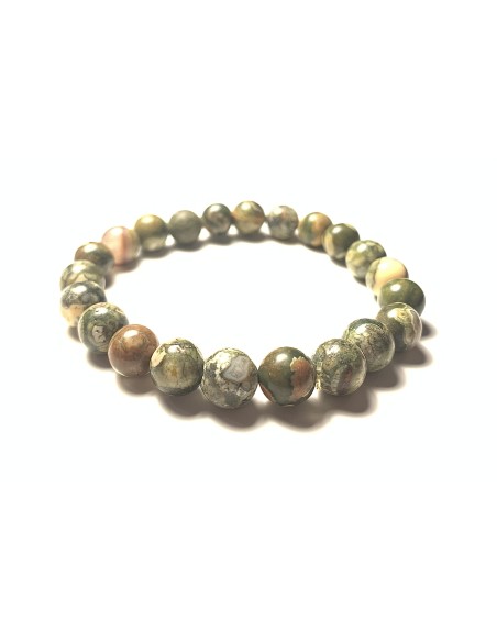 Bracelet 8 mm en Rhyolite - Encens.fr | Minéraux