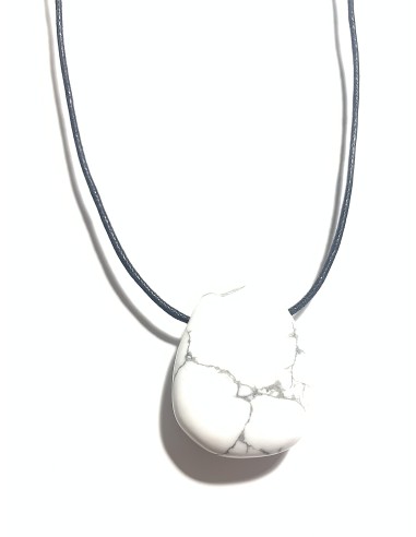 Pendentif percé XL en Howlite - Minéraux | Encens.fr
