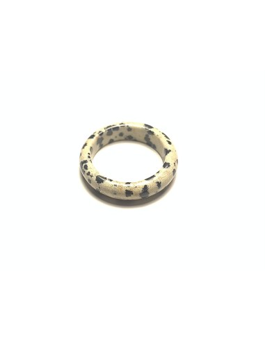 Bague en Jaspe Dalmatien - Encens.fr