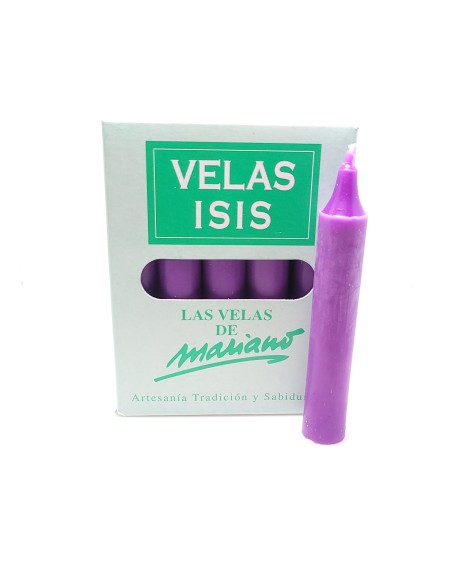 Bougies Velas Isis III blanches - Encens.fr