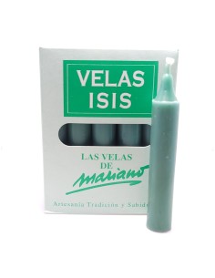Bougies Velas Isis III blanches - Encens.fr