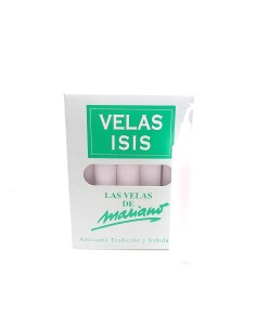 Bougies Velas Isis III blanches - Encens.fr