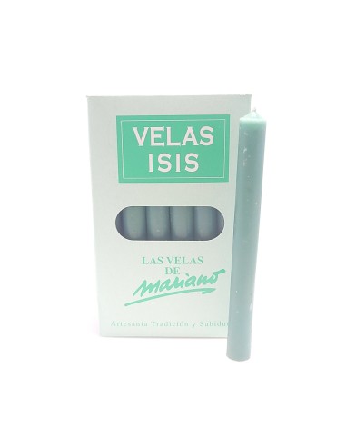 Boîte de bougies Velas Isis II vertes - Encens.fr | Bougies