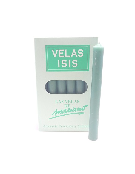 Boîte de bougies Velas Isis II vertes - Encens.fr | Bougies