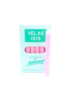 Boîte de bougies Velas Isis II roses - Encens.fr | Bougies