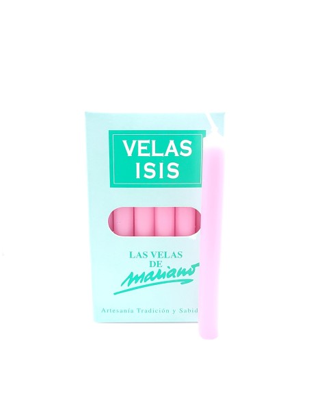 Boîte de bougies Velas Isis II roses - Encens.fr | Bougies